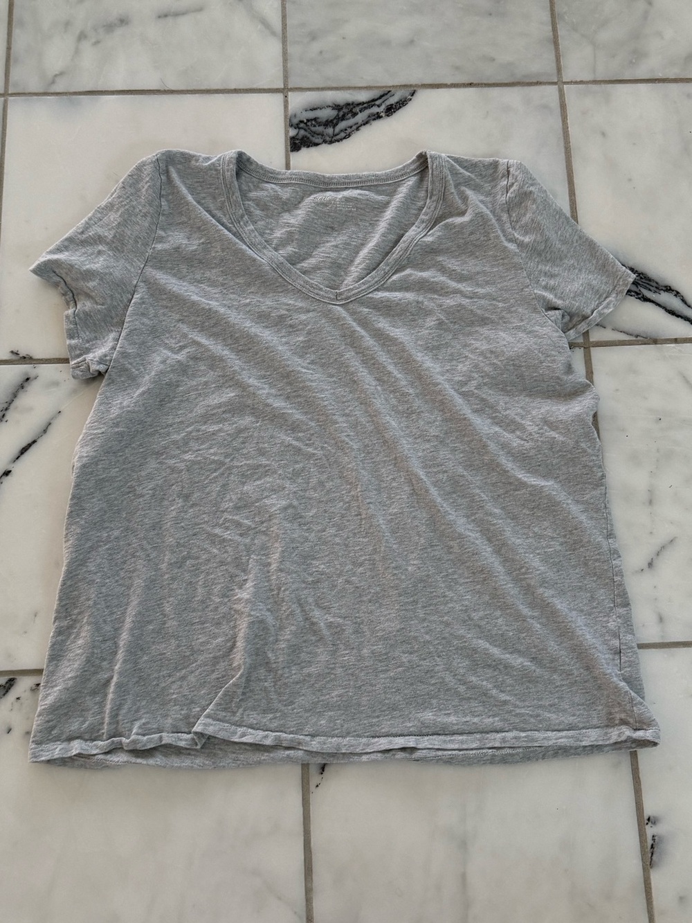Grey V-Neck T-Shirt
